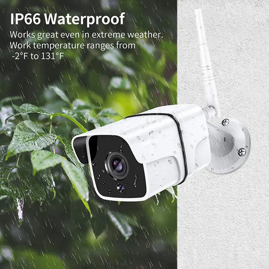OKOS Smart Bullet Security Camera | 1080P Full HD | Wi-Fi + Ethernet | Outdoor IP Camera | Tuya Smart