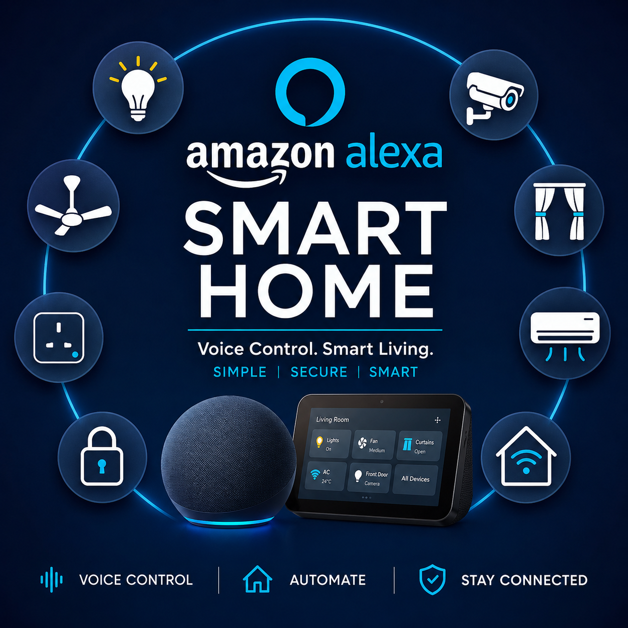 SMART 1 BHK Alexa Living Plus Package