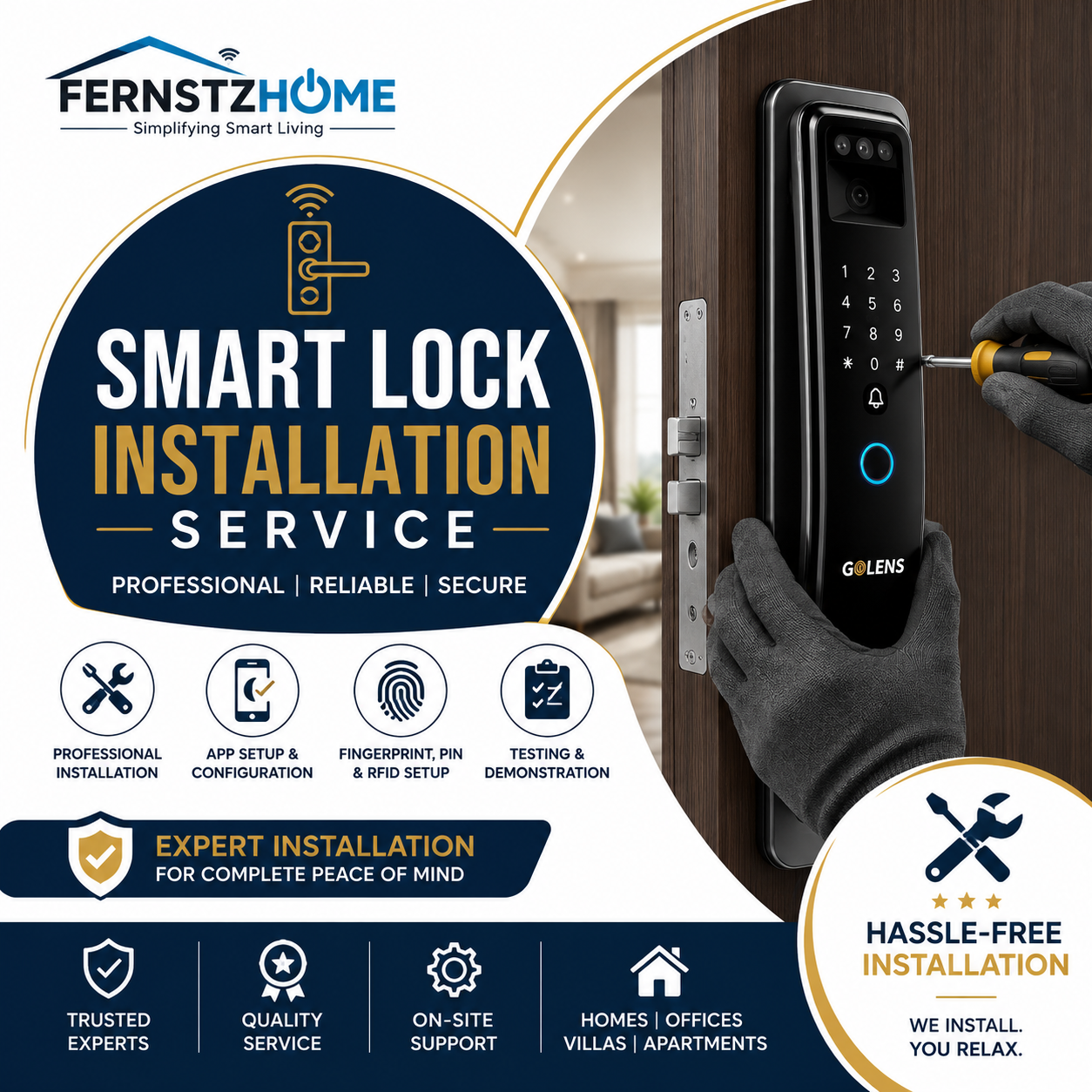 GOLENS DB1 Wireless Smart Video Doorbell