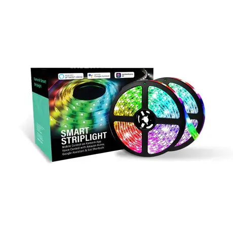KAMONK Smart RGB LED Strip Light Kit (Wi-Fi + BT)