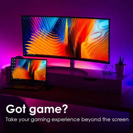 KAMONK Smart RGB LED Strip Light Kit (Wi-Fi + BT)