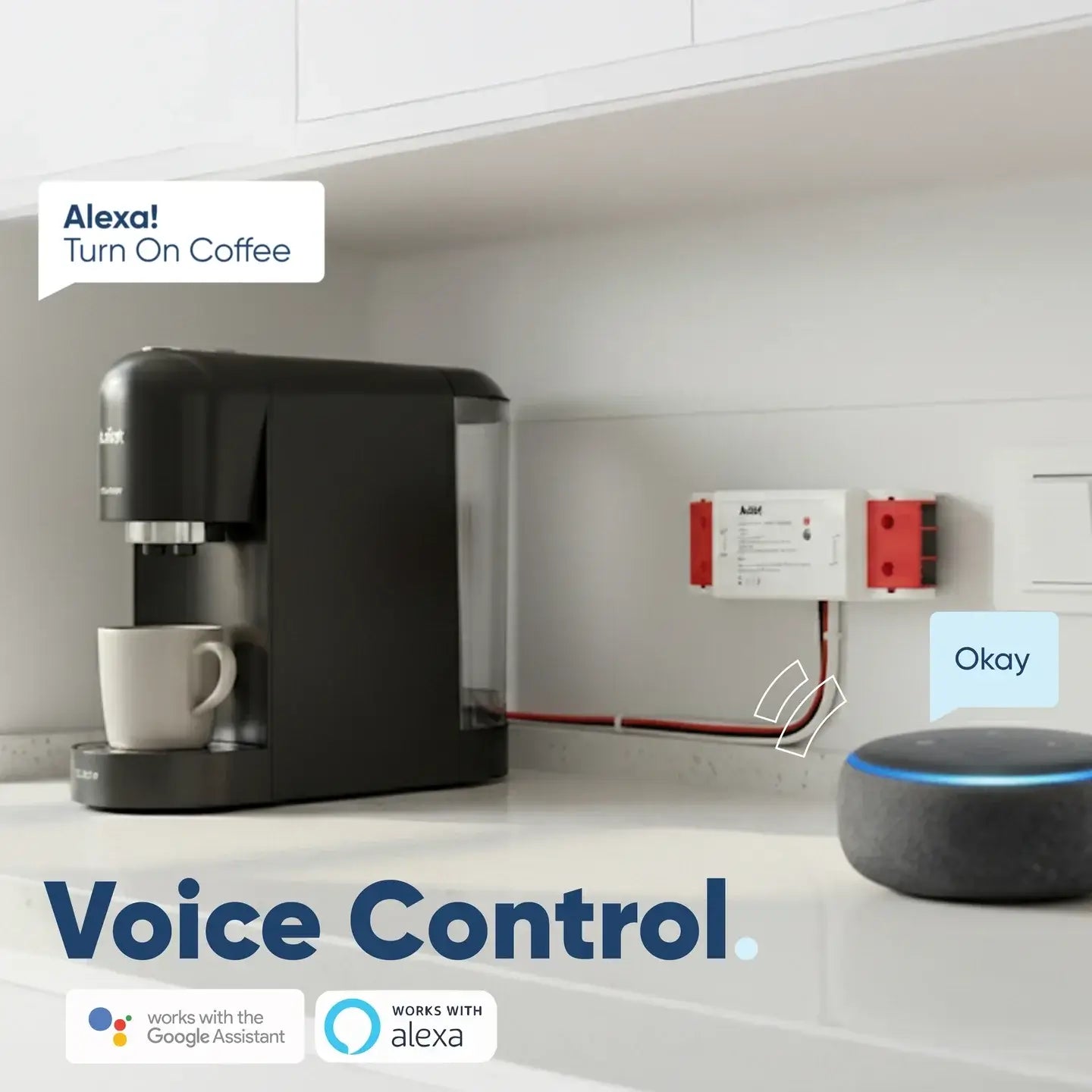 AZIOT Smart Wi-Fi Circuit Breaker 16A with Energy Monitoring