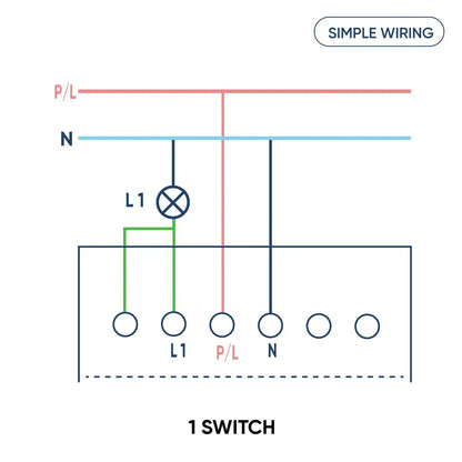 AZIOT 1 Gang 24A Smart Switch