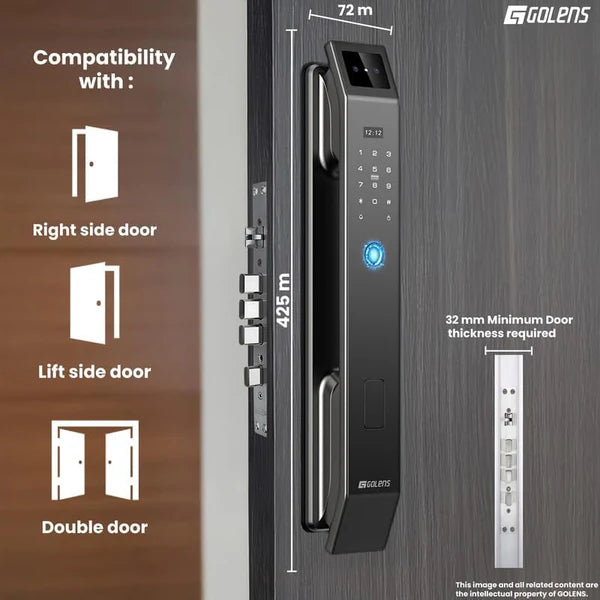 GOLENS X95 Premium Smart Door Lock