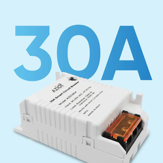 AZIOT Smart Wi-Fi Circuit Breaker 30A with Energy Monitoring