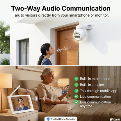 WC05S 5MP Wi-Fi NVR CCTV Kit 4 PTZ Cameras 10.1" Display