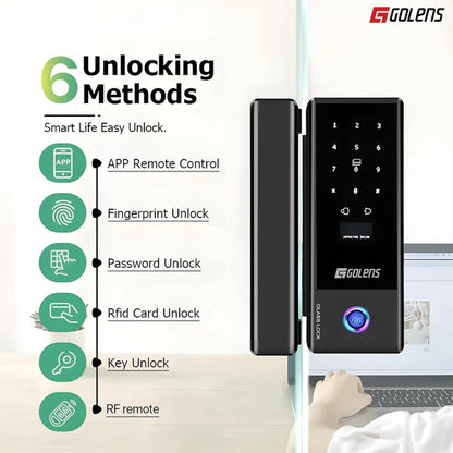 GOLENS X37 Smart BT Glass Door Lock