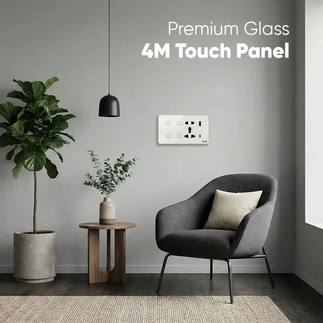 AZIOT Premium Smart Switch Panel 4M+Socket
