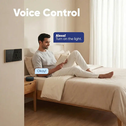 AZIOT Premium Smart Switch Panel 4M+Socket