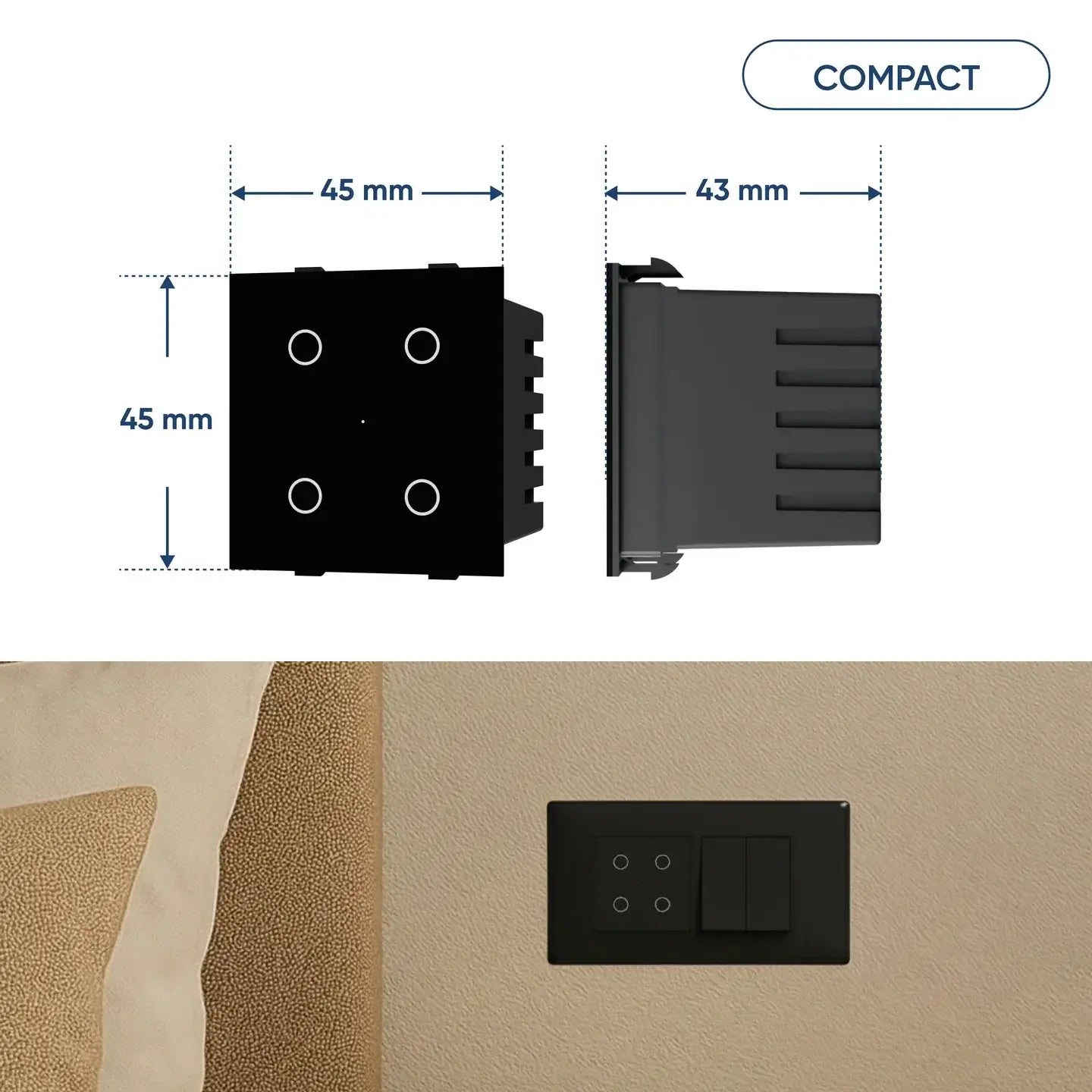 AZIOT 4 Gang Smart Switch