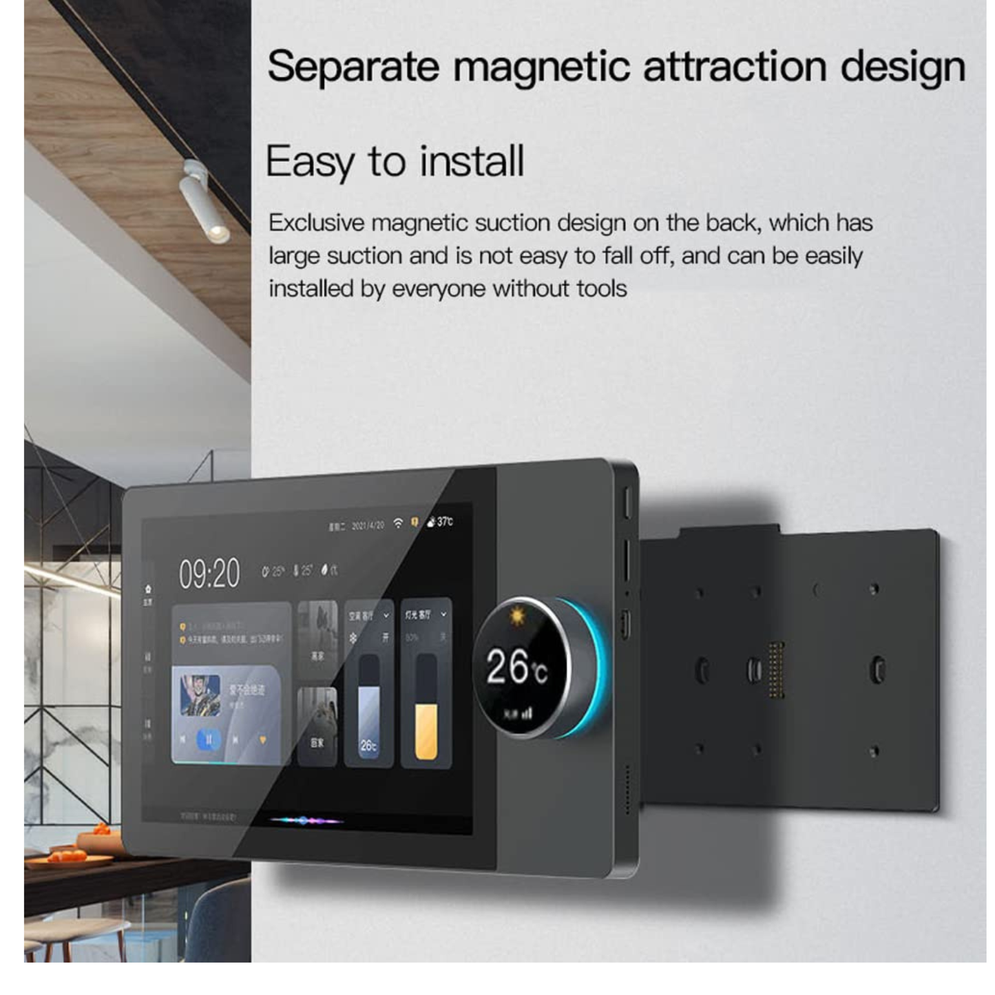 8" FTZ-T8E Smart Home Control Panel with Knob & Zigbee +BT