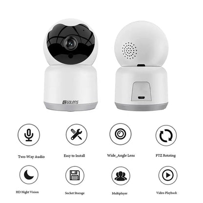 Golens V60 2MP HD 360° WiFi CCTV Camera Pan/Tilt Night Vision