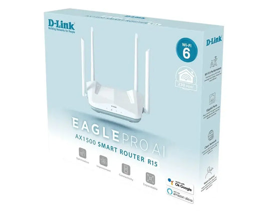 D-Link R15 AX1500 Eagle Pro AI Wi-Fi 6 Router