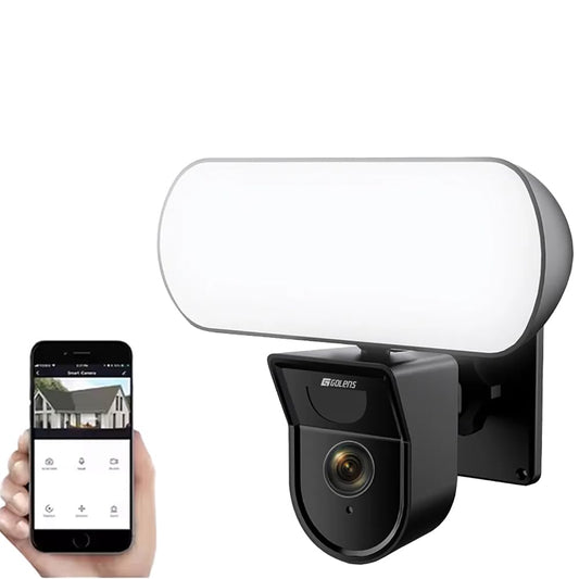 Golens V59 2MP Smart Floodlight IP Camera Wi-Fi PIR Night Vision