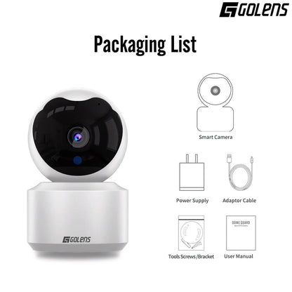 Golens V60 2MP HD 360° WiFi CCTV Camera Pan/Tilt Night Vision