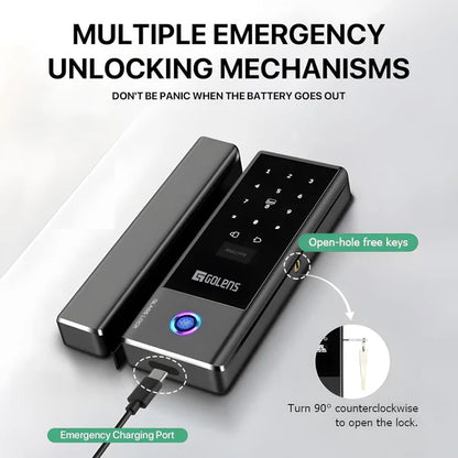 GOLENS X37 Smart BT Glass Door Lock