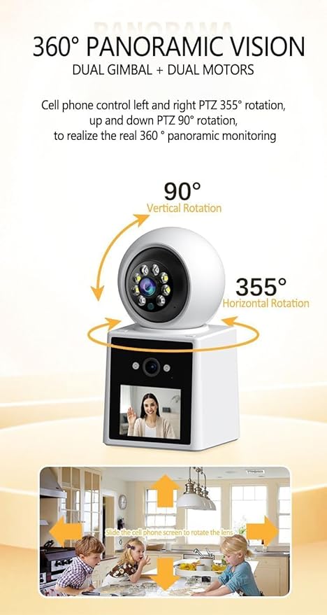 WC06K 2MP Dual Lens 360° WiFi CCTV Camera