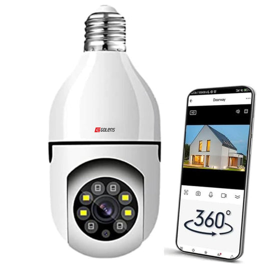 Golens WC10K 3MP WiFi Light Bulb Camera 1080P E27 Dome