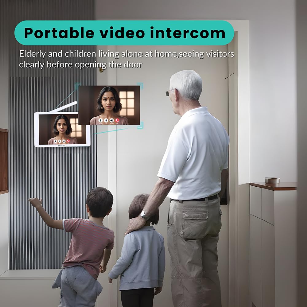 DB1 Wireless Video Intercom System 8" Touch Screen Monitor 1080P Doorbell Camera