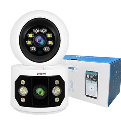 Golens WC07K 3MP+3MP Dual Lens WiFi CCTV Camera Dome PTZ Night Vision