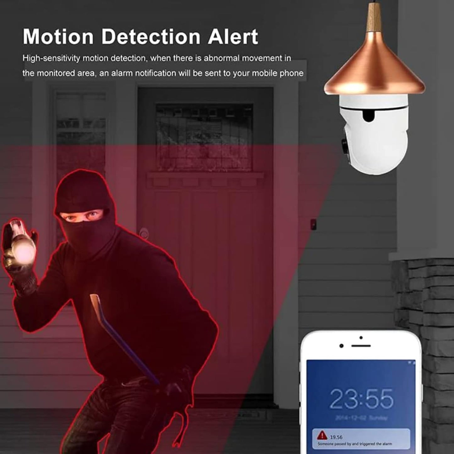 Golens WC10K 3MP WiFi Light Bulb Camera 1080P E27 Dome