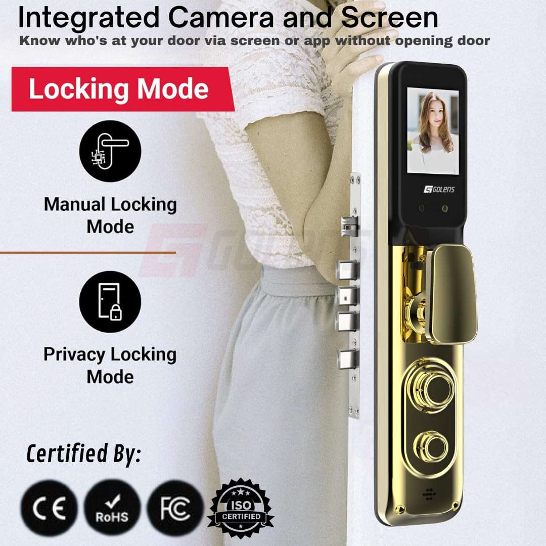 X17 Smart Door Lock 3D Face Recognition Wi-Fi 8-in-1