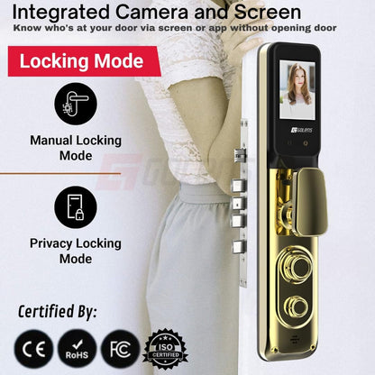 X17 Smart Door Lock 3D Face Recognition Wi-Fi 8-in-1