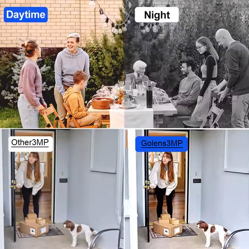Golens WC21K 1080P Full HD WiFi CCTV Camera Pan/Tilt Night Vision