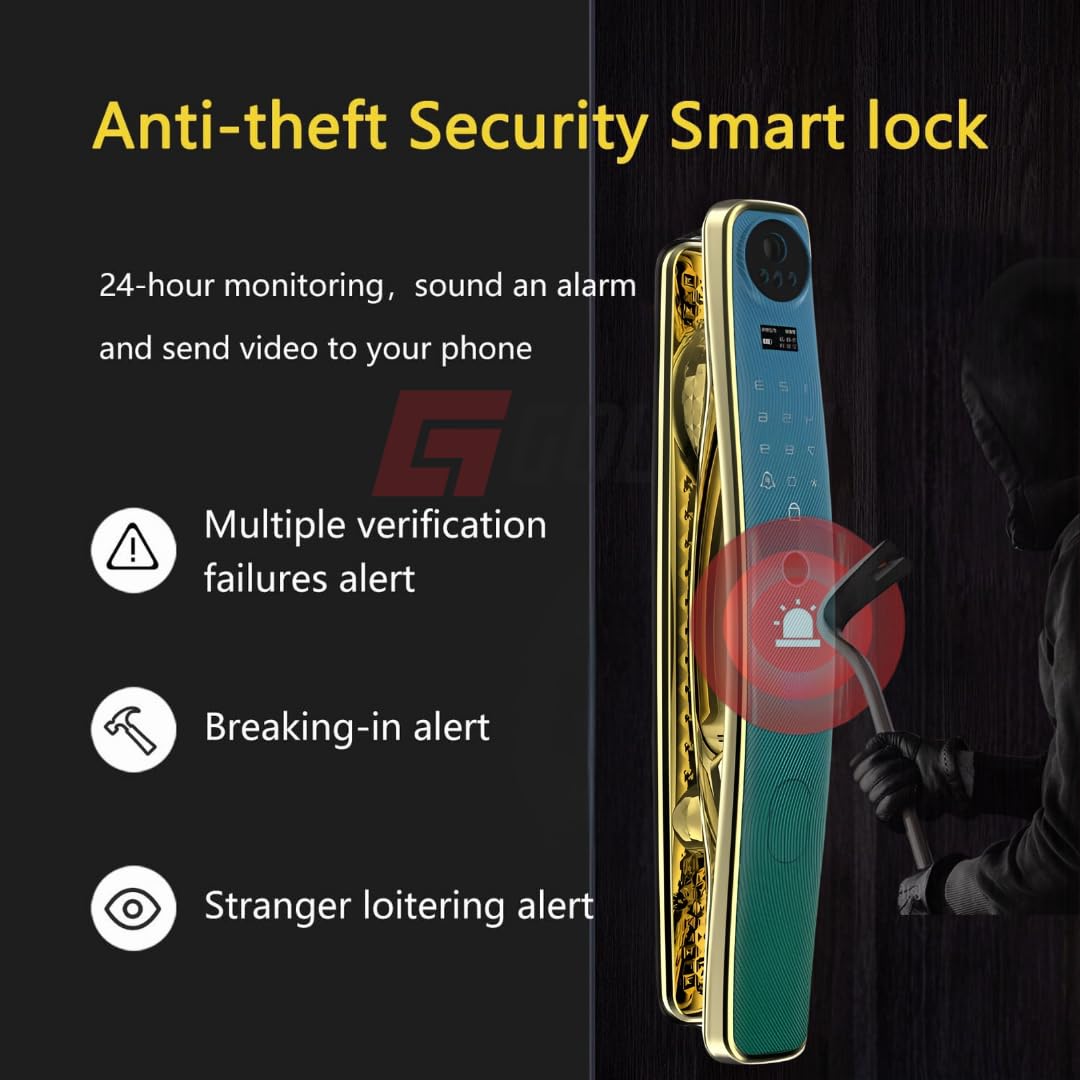 X17 Smart Door Lock 3D Face Recognition Wi-Fi 8-in-1