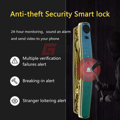 X17 Smart Door Lock 3D Face Recognition Wi-Fi 8-in-1
