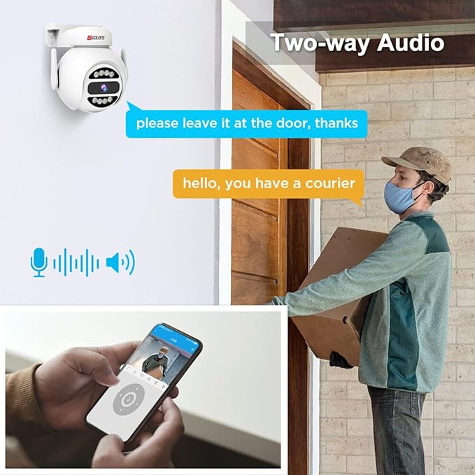 WC03SW 4MP QHD WiFi CCTV Camera Dome PTZ Night Vision