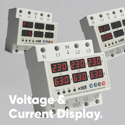 AZIOT 63A Smart Circuit Breaker - Three Phase