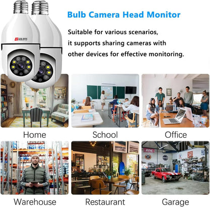 Golens WC10K 3MP WiFi Light Bulb Camera 1080P E27 Dome