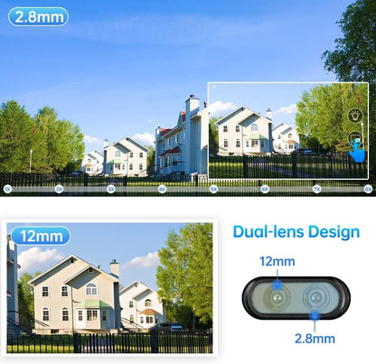 Golens V57 8MP Dual Lens WiFi CCTV Camera Dome PTZ Night Vision