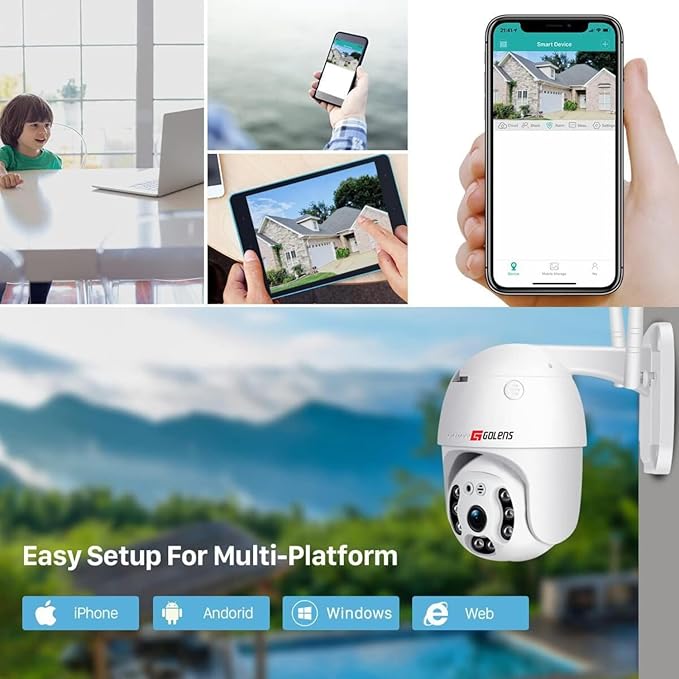 WC13K 3MP WiFi CCTV Camera Dome PTZ Night Vision