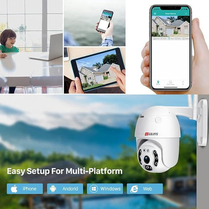 WC13K 3MP WiFi CCTV Camera Dome PTZ Night Vision