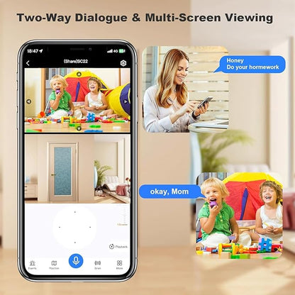 Golens WC07K 3MP+3MP Dual Lens WiFi CCTV Camera Dome PTZ Night Vision