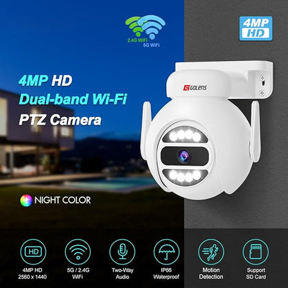 WC03SW 4MP QHD WiFi CCTV Camera Dome PTZ Night Vision