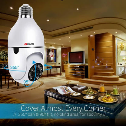 Golens WC10K 3MP WiFi Light Bulb Camera 1080P E27 Dome