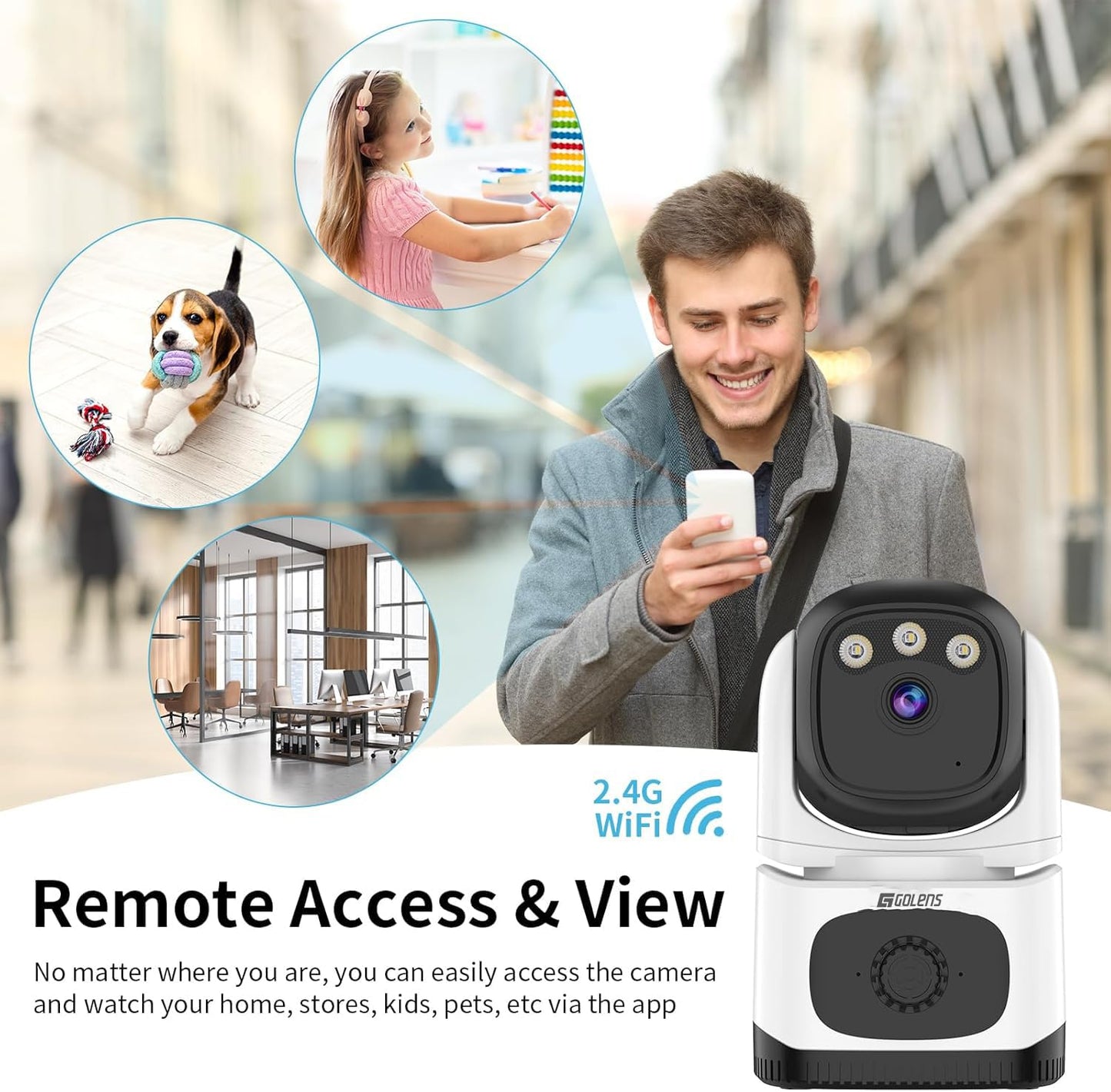 Golens WC23K 1080P HD IP Camera Pan/Tilt Night Vision
