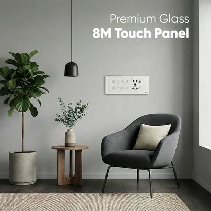 AZIOT Premium Smart Switch Panel 8M - 6SW+Fan+Socket