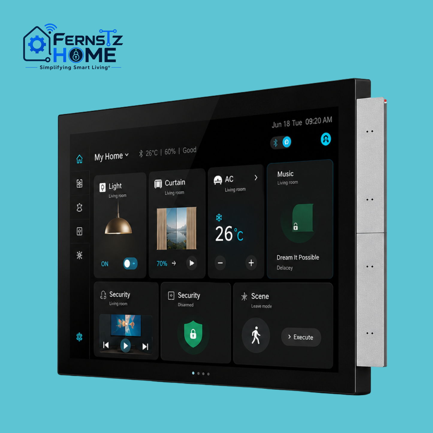 10.1" FTZ  S9E Smart Home Control Panel - Zigbee + BT