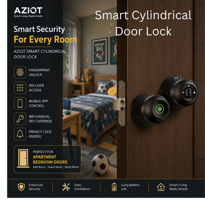 AZIOT Smart Cylindrical Door Lock