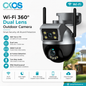 OKOS Smart Wi-Fi 360° Dual Lens Outdoor Security Camera | 4MP PTZ | AI Tracking