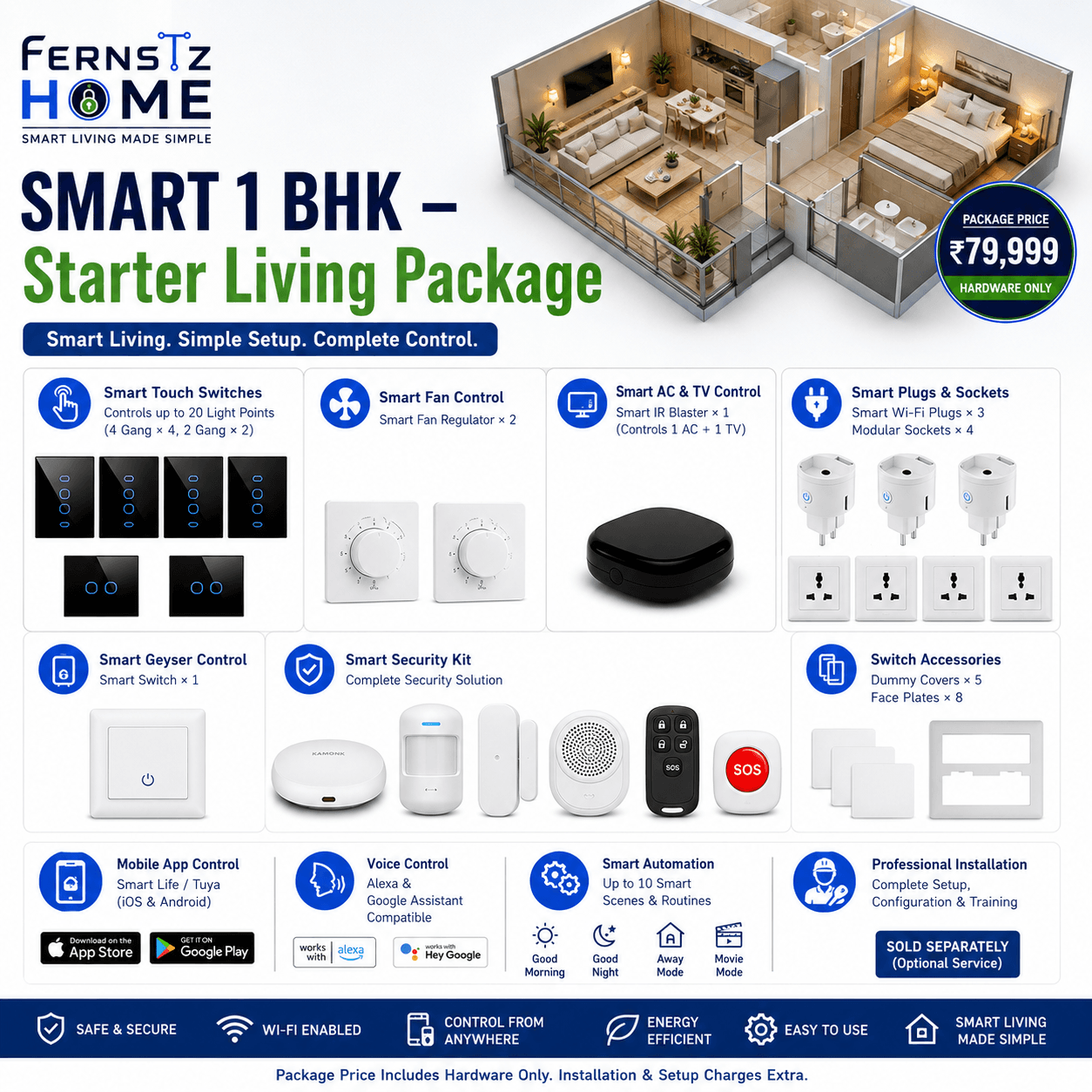 SMART 1 BHK – Starter Living Bundle