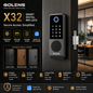GOLENS X32 Smart Digital Rim Lock