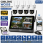 GOLENS WC05S NVR CCTV Kit - 4 WiFi PTZ Cameras + DISPLAY