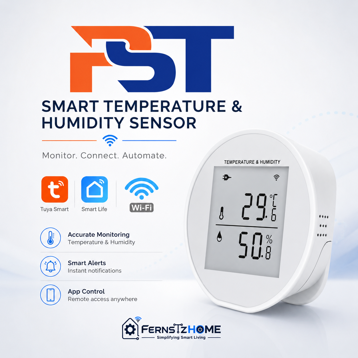 PST Smart WiFi Temperature & Humidity Sensor