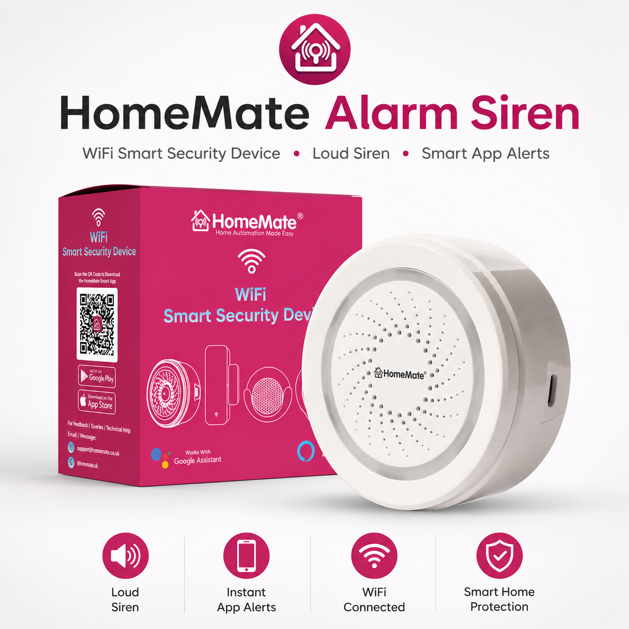 HOMEMATE Security Alarm Siren