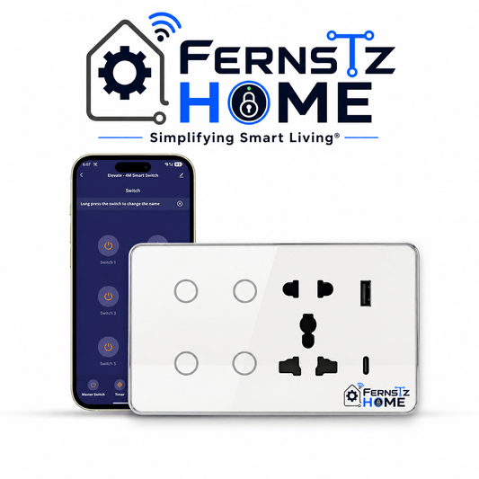 AZIOT Premium Smart Switch Panel 4M+Socket
